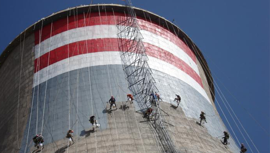 华电邹城电厂凉水塔防腐工程