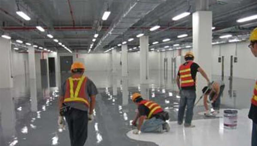 太原中国联通大厦地下车库环氧地坪