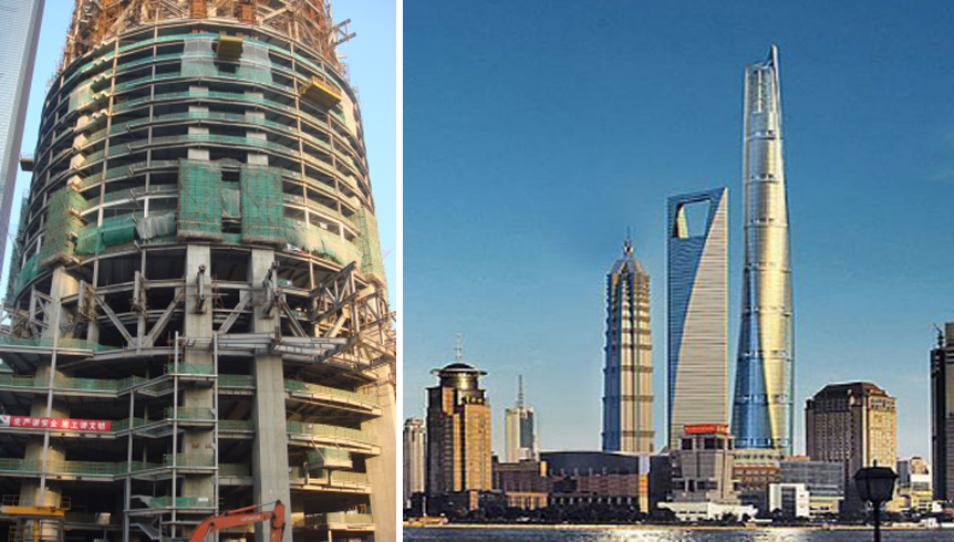 上海中心大厦钢结构防火涂料工程