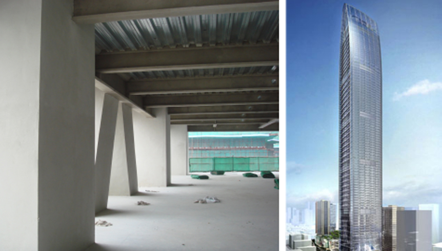 深圳京基金融中心钢结构防火涂料工程