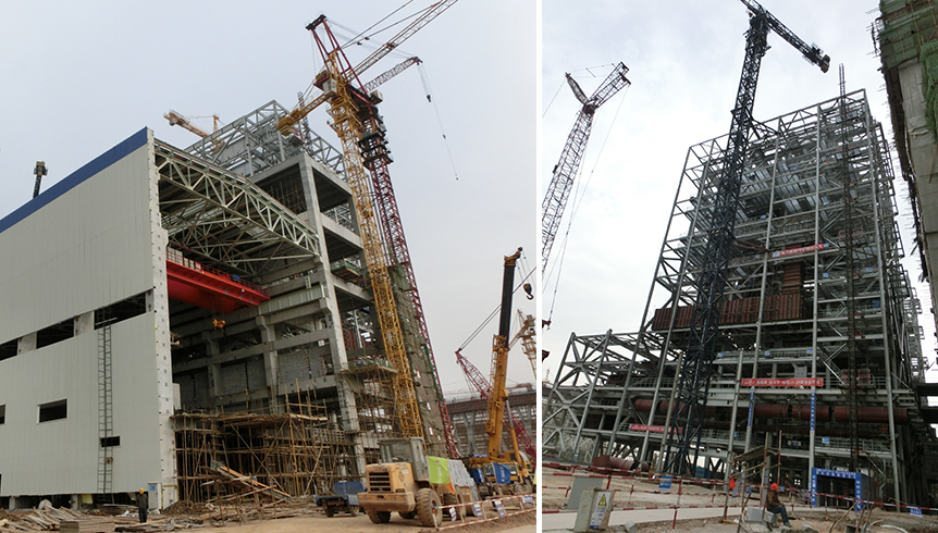 杨凌电厂钢结构安装