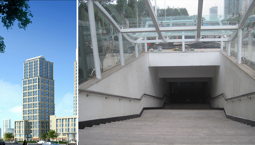 沛县汉城中路地下人防商业街防水工程